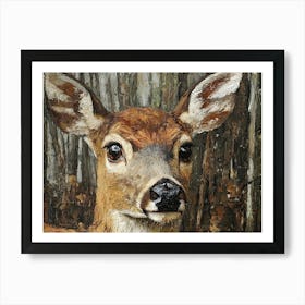 Deer In The Woods 4 Art Print