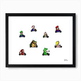 Mario Kart Art Print