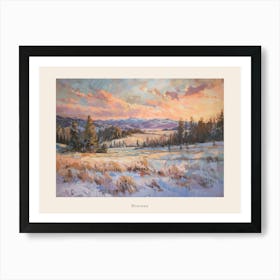 Western Sunset Landscapes Montana 2 Poster Art Print