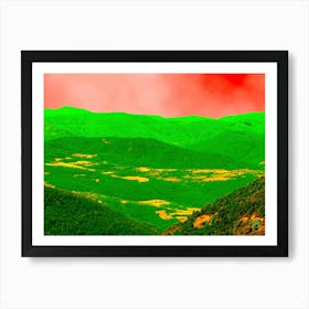 Red And Green Mountains 20230816217rt1pub Art Print