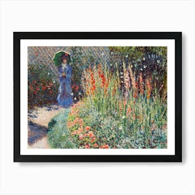 Rounded Flower Bed (1876), Claude Monet Art Print
