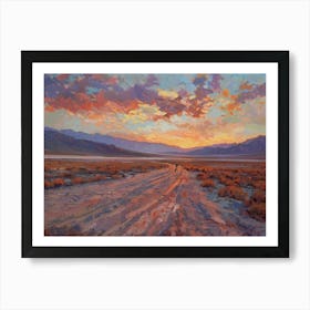 Western Sunset Landscapes Death Valley California 2 Art Print