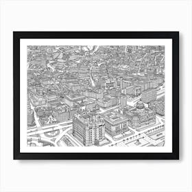 Liverpool City Centre Art Print