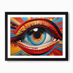 Colorful Eye Art Print