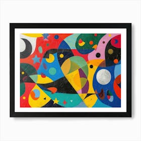 Contemporary Artwork Inspired By Joan Miro 4 Art Print