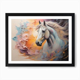 White Horse 6 Art Print