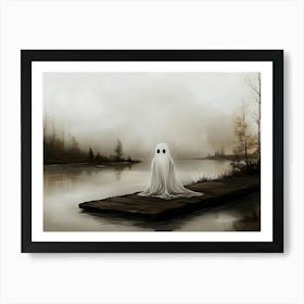 Ghost On A Dock Art Print