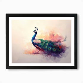 Peacock Painting 14 Art Print