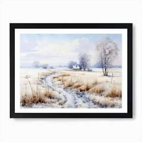 Winter Farmhouse 2 Art Print