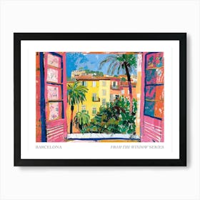 Barcelona From The Window Series Poster Painting 1 Art Print