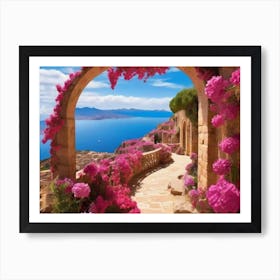 Pink Flowers Art Print