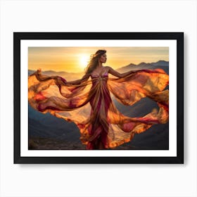 Venus Dancing On A Cliff Art Print