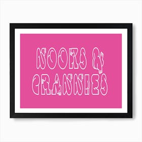 Nooks & Crannies Art Print - Pink Art Print