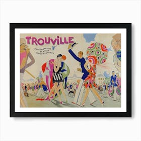 Trouville France Vintage Travel Poster Art Print