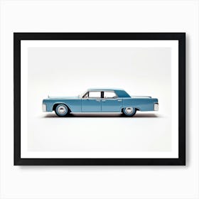 Toy Car 64 Lincoln Continental Blue Art Print