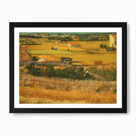 Wheat Field By Vincent Van Gogh Art Print
