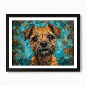 Border Terrier Fine Art Portrait 1 Art Print