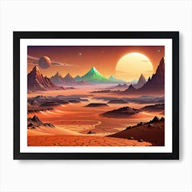 Alien Landscape Art Print