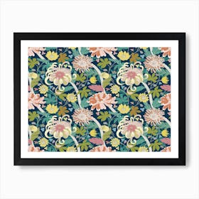 Floral Wallpaper Art Print