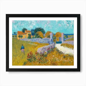 Vincent van Gogh, The Farmhouse in Provence, 1888 HD Remastered Painting Art Print