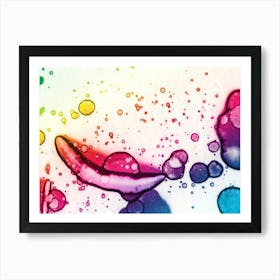 Watercolor Abstraction A Colored Pearl Art Print