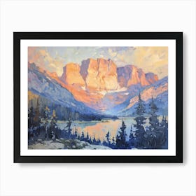 Western Sunset Landscapes Rocky Mountains 6 Art Print