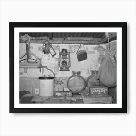 Corner Of Kitchen Of Pomp Hall, Tenant Farmer, Creek County, Oklahoma See General Caption Number 23 By Russell Art Print