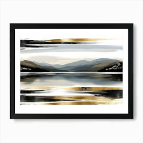 Gold And Black Canvas Print 52 Art Print