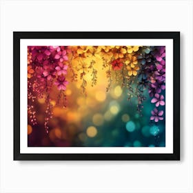 Colorful Flowers 3 Art Print