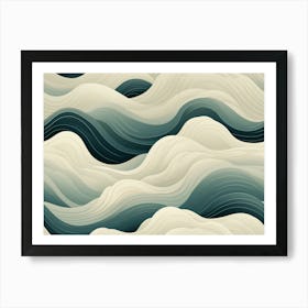 Abstract Waves Art Print