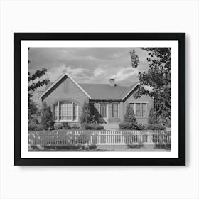 Home Of Mormon Farmer At Santa Clara, Utah, See General Caption By Russell Lee Art Print