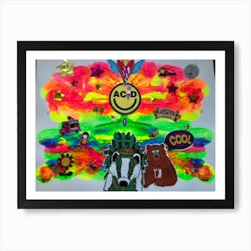 Rainbow Acid Art Print