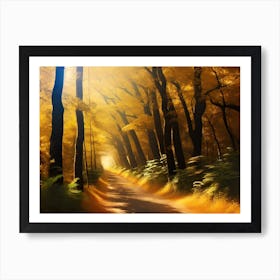 Path Through The Forest 7 Art Print