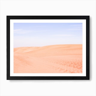 Sandy Desert Landscape 2 Art Print