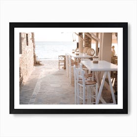 Coastal Cafe Art Print