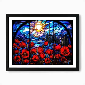 Red Poppy Remembrance Day Art Print