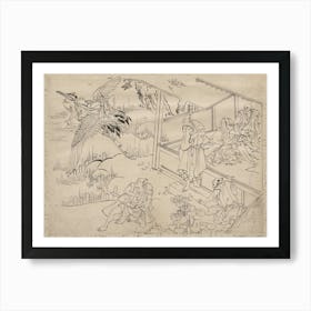 Hokusai S Album Of Sketches By Katsushika Hokusai And His Disciples, Art Print