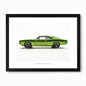 Toy Car 69 Dodge Charger Green Poster Art Print