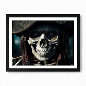 Skeleton Witch Art Print