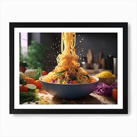 Noodles In A Bowl Art Print