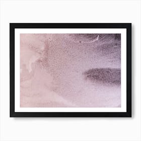 Abstract watercolor black paint background. 24 Art Print