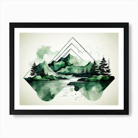 Landscape Painting 30 Art Print