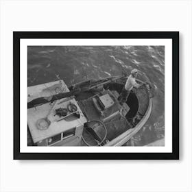 Throwing Line Ashore From Fishing Boat At The Docks Of The Columbia River Packing Association, Astoria, Oregon By Russel Art Print