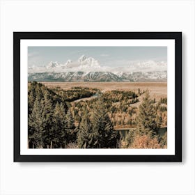 Teton Mountain Creek Art Print