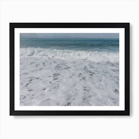 Waves On The Beach, Italy Art Print