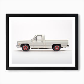 Toy Car 83 Chevy Silverado White Art Print