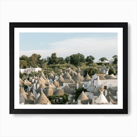 Alberobello trulli houses | View | Typical Italy Art Print