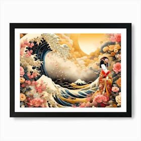 Creativel Geisha Illustration 165 Art Print