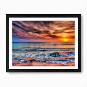 Sunset At The Beach 326 Poster