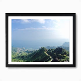 Aerial View Of A Mountain Art Print